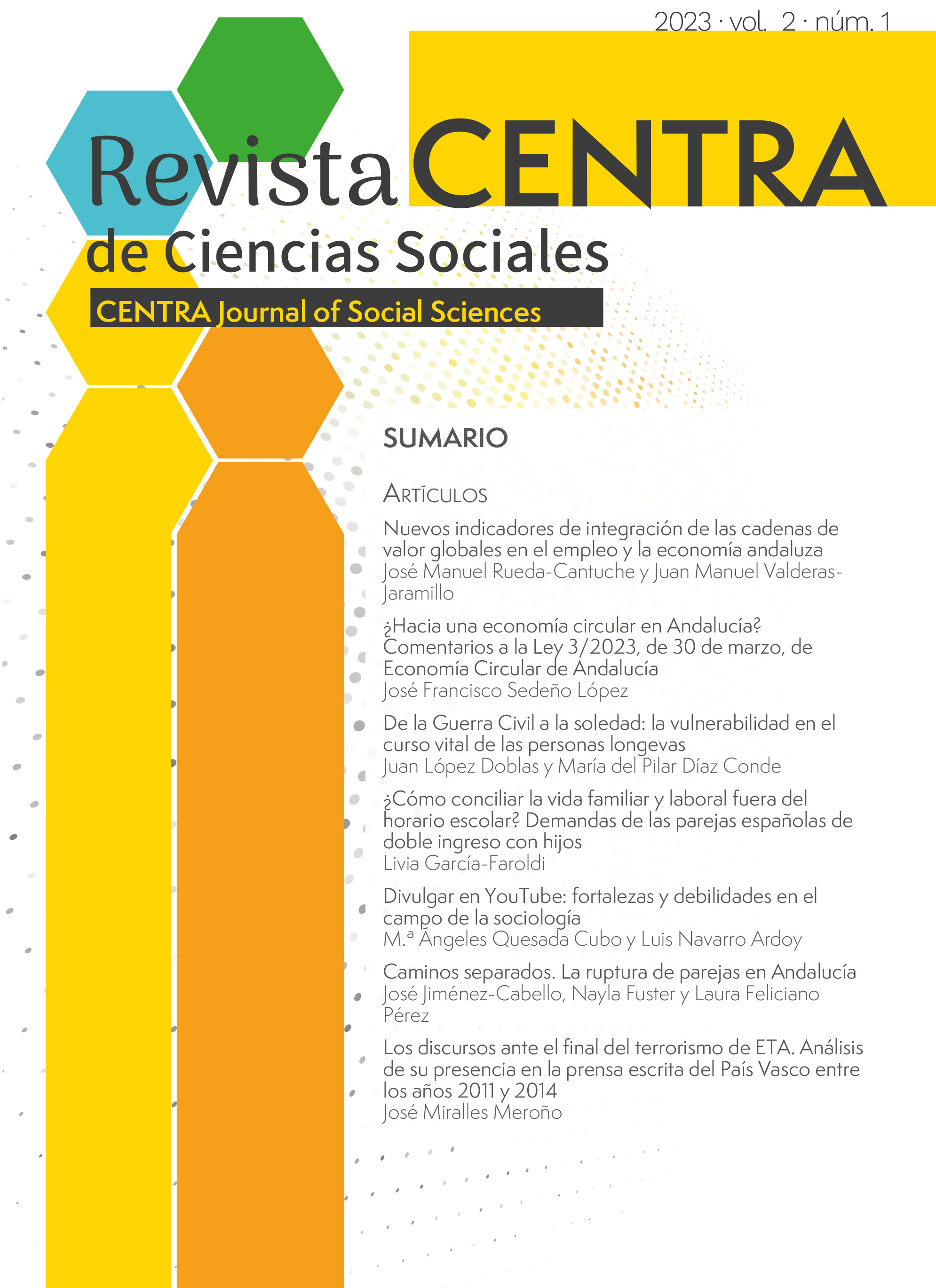 					Ver Vol. 2 Núm. 1 (2023): Revista CENTRA Ciencias Sociales (PUBLICACIÓN EN PROGRESO)
				
