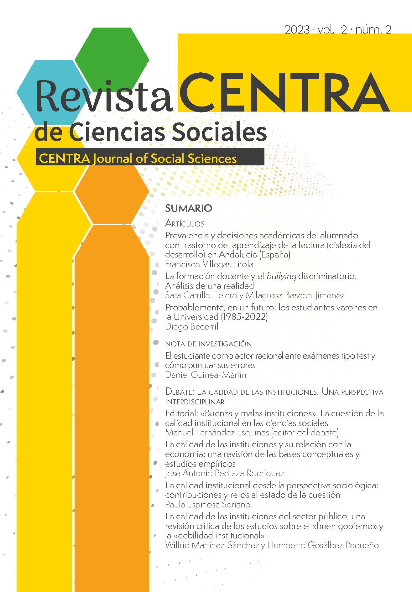 					Ver Vol. 2 Núm. 2 (2023): Revista CENTRA de Ciencias Sociales
				
